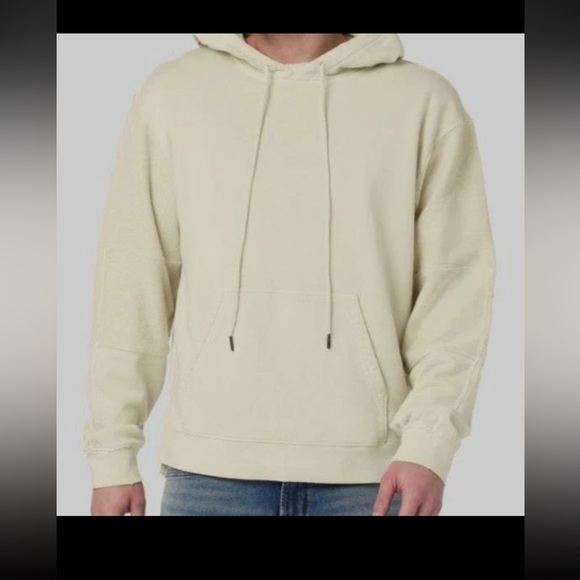 Hudson Jeans Men's Beige Moto Hoodie Pullover Sweater Size XXL - Picture 5 of 15
